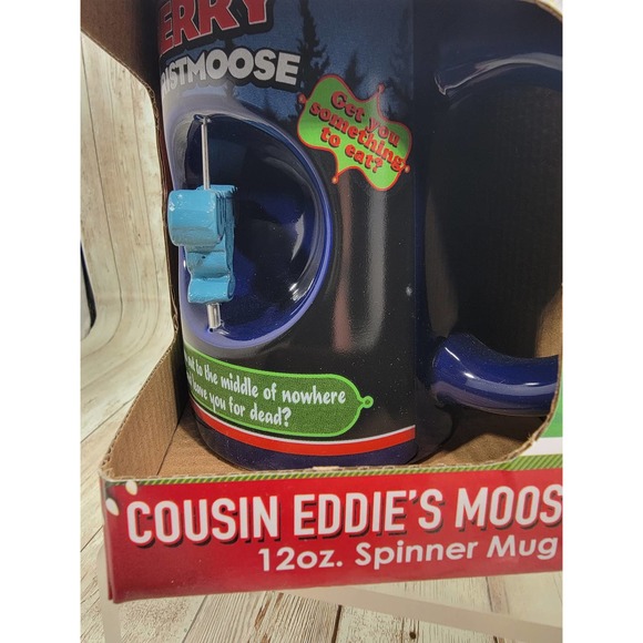 National Lampoon’s Christmas Vacation Cousin Eddie's Moose Spinner Ceramic Mug - Picture 3 of 6